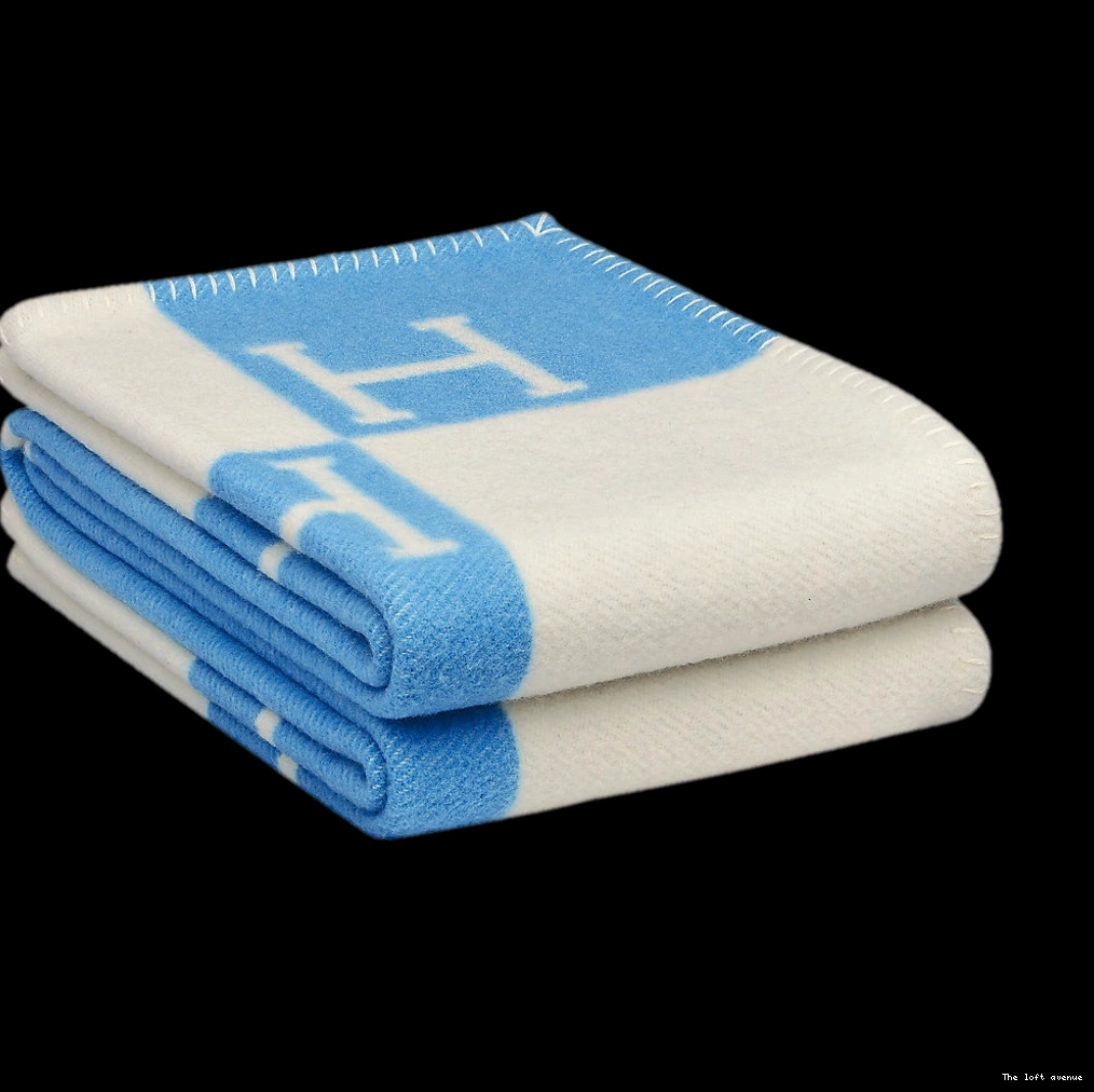 WOOL HERMES THROW CLASSIC BLANKET 0822
